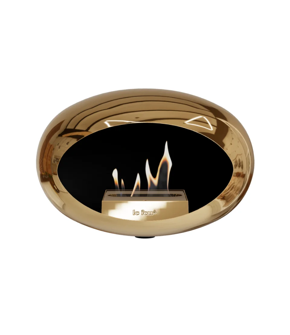 Bold fireplace on wall